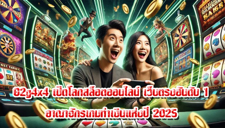 G2g4x4 เปิดโลกสล็อตออนไลน์ เว็บตรงอันดับ 1 อาณาจักรเกมทำเงินแห่งปี 2025